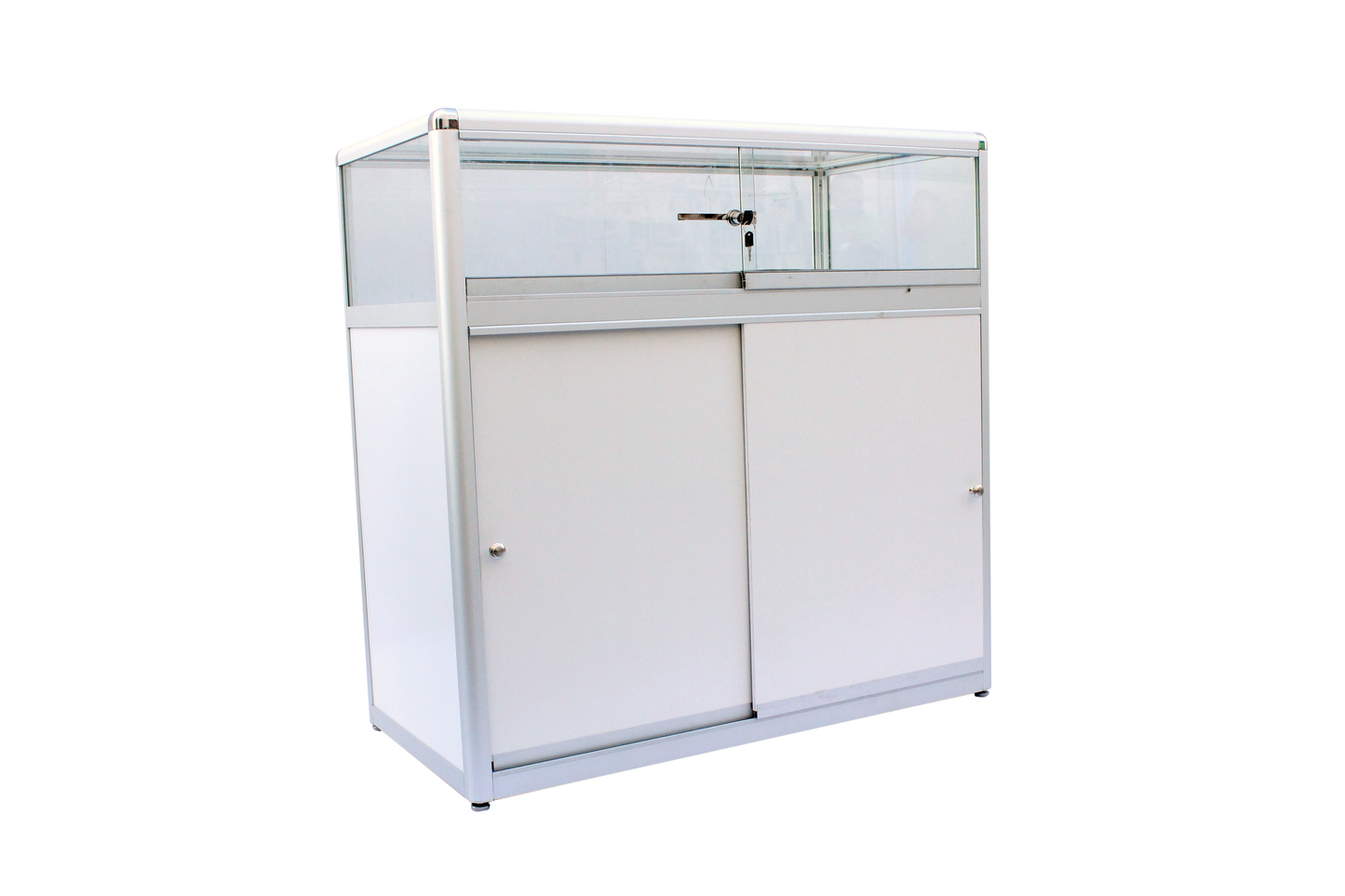 SHOWCASE - LOW COUNTER WITH GLASS TOP