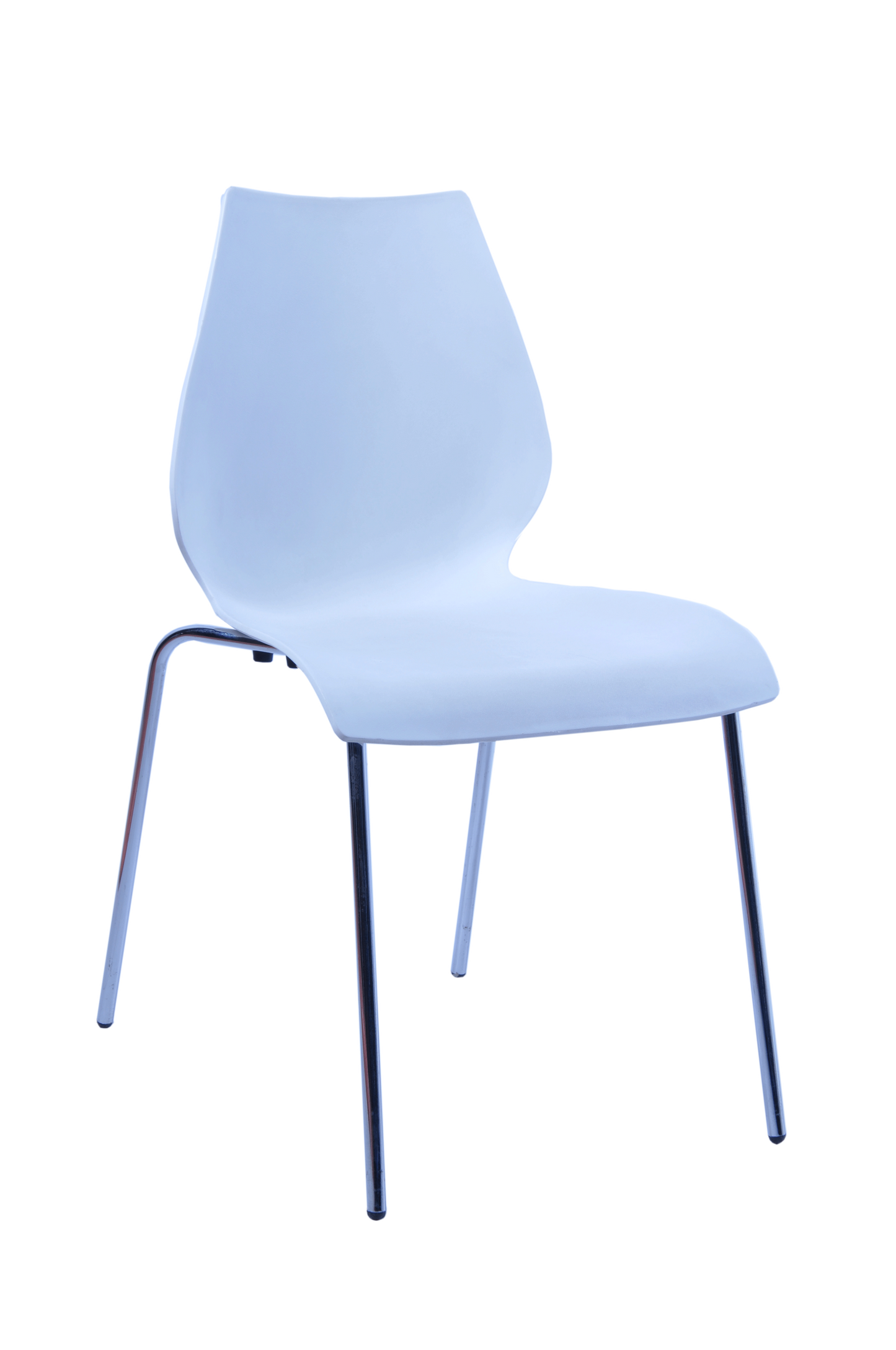 CHAIR – COFFEE, WHITE PLASTIC