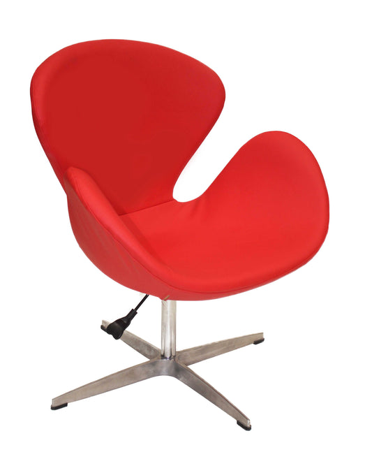 SWAN CHAIR - LEATHER (ADJUSTABLE HEIGHT)