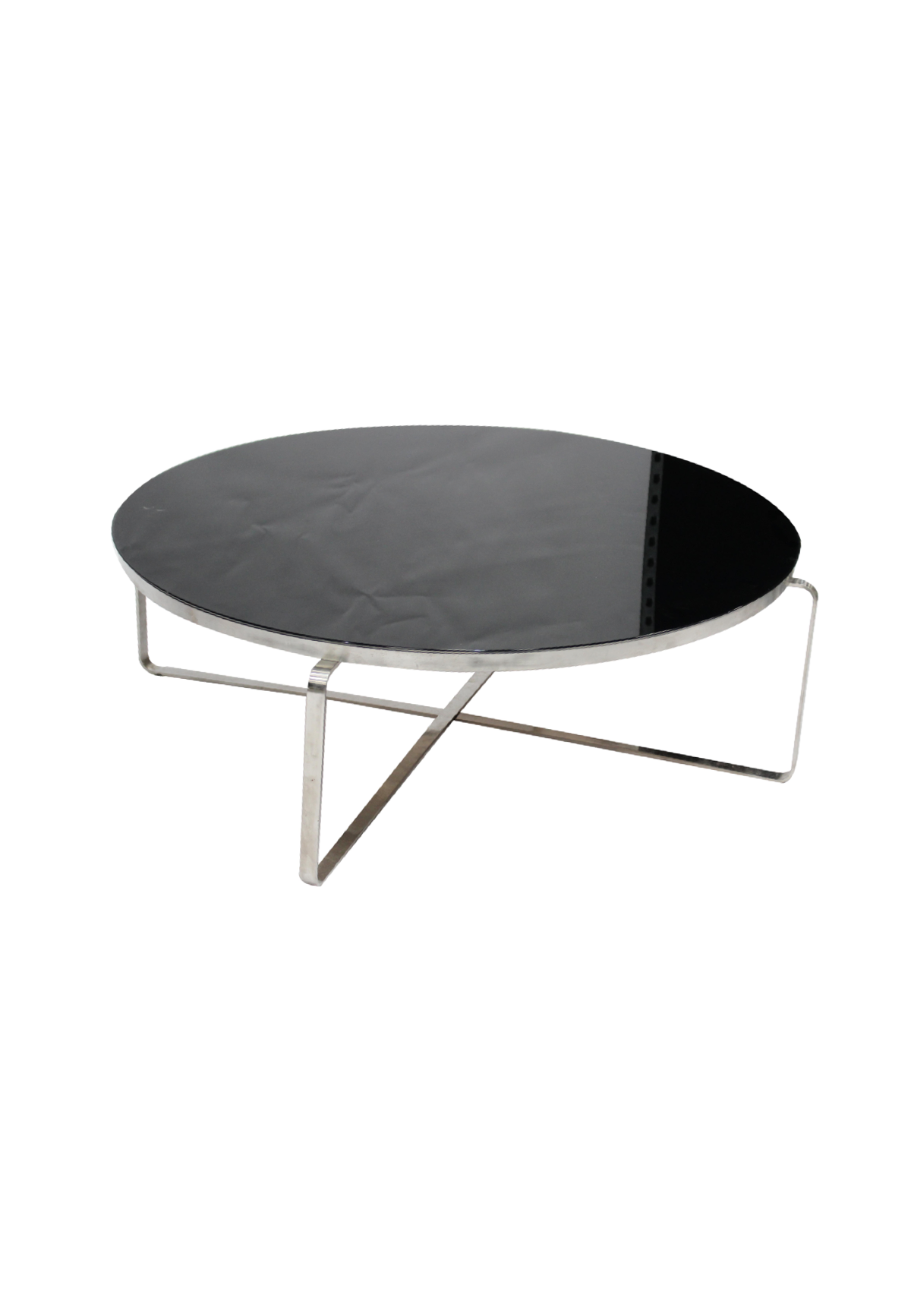 ROUND COFFEE TABLE GLASS TOP