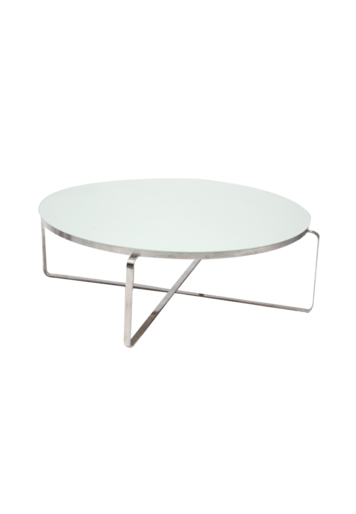 ROUND COFFEE TABLE GLASS TOP