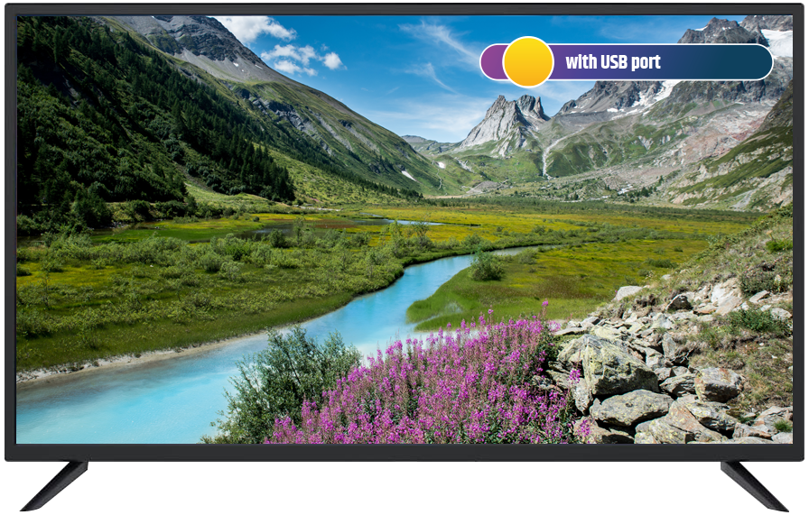 47" LED TV with USB port + TV Stand