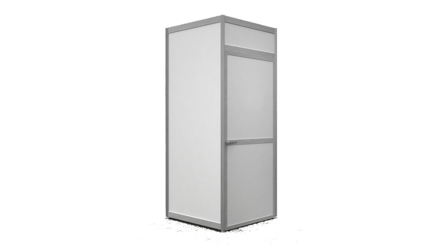 STORAGE AREA in the corner of your shell scheme, using 1 x wall panel (2.5mH x 1mW), and 1 x lockable door